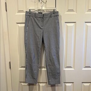 J. Crew Black and White Checkered Women's Pants